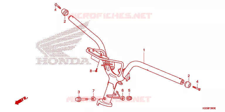 GUIDON Honda SCOOTER 110 SCOOPY 2019  ACF110CBTK_TH