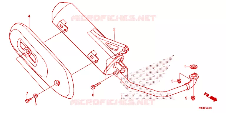 SILENCIEUX D'ECHAPPEMENT Honda SCOOTER 110 SCOOPY 2020  ACF110CBTK_TH