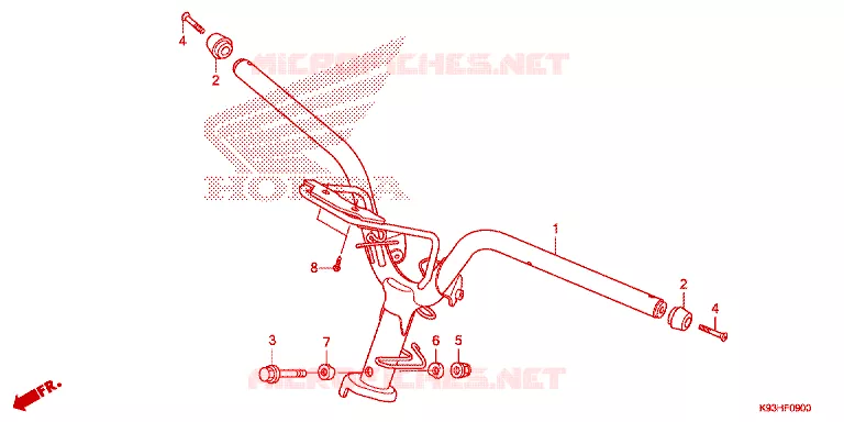 GUIDON Honda SCOOTER 110 SCOOPY 2019  ACF110BTK-TH