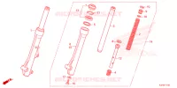 FOURCHE pour Honda WAVE 125 Electric start, Cast wheels de 2024