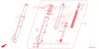 FOURCHE pour Honda SCOOPY 110 CLUB 12 de 2021