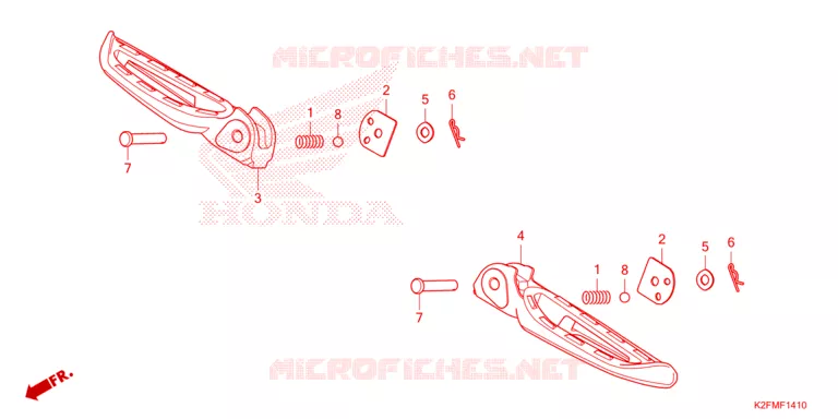 REPOSE PIED Honda SCOOTER 110 SCOOPY 2021  ACF110CBTM