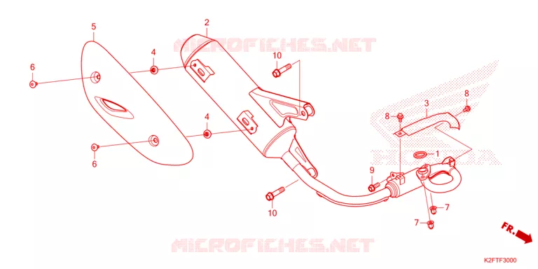 SILENCIEUX D'ECHAPPEMENT Honda SCOOTER 110 SCOOPY 2021  ACF110BTM