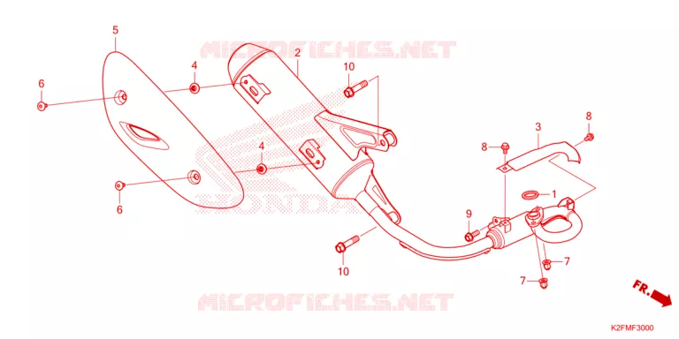 SILENCIEUX D'ECHAPPEMENT Honda SCOOTER 110 SCOOPY 2021  ACF110BTM