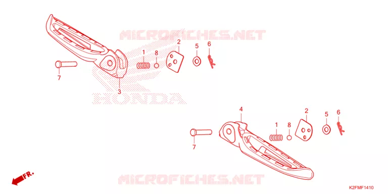 REPOSE PIED Honda SCOOTER 110 SCOOPY 2021  ACF110BTM