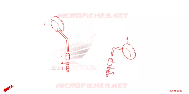 RETROVISEUR Honda SCOOTER 110 SCOOPY 2021  ACF110BTM