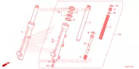 FOURCHE pour Honda SCOOPY 110 CLUB 12 de 2022
