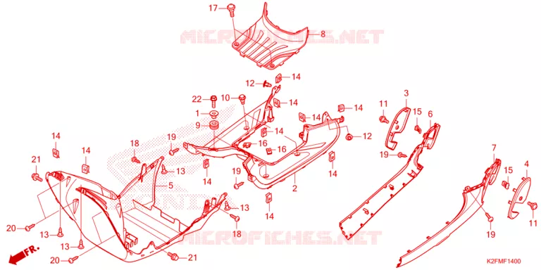 MARCHE PIEDS Honda SCOOTER 110 SCOOPY 2023  ACF110CBTP_TH