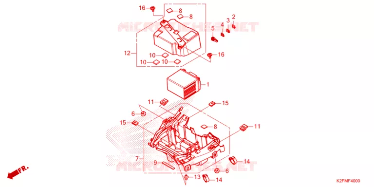 BATTERIE Honda SCOOTER 110 SCOOPY 2023  ACF110CBTP_TH