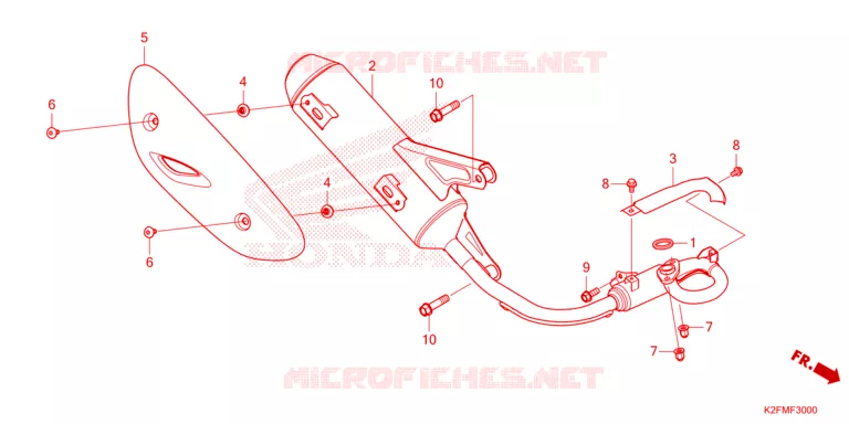 SILENCIEUX D'ECHAPPEMENT Honda SCOOTER 110 SCOOPY 2023  ACF110CBTP_TH