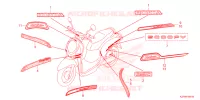AUTOCOLLANTS pour Honda SCOOPY 110 URBAN de 2024