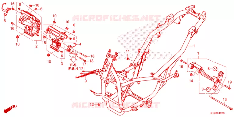 CADRE Honda SCOOTER 160 PCX 2021  WW150AM_TH