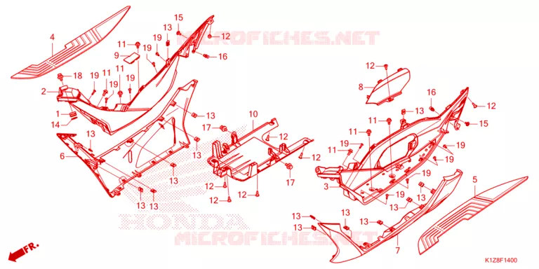 MARCHE PIEDS Honda SCOOTER 160 PCX 2023  WW160AP