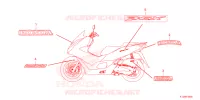 AUTOCOLLANTS pour Honda PCX 160 de 2023