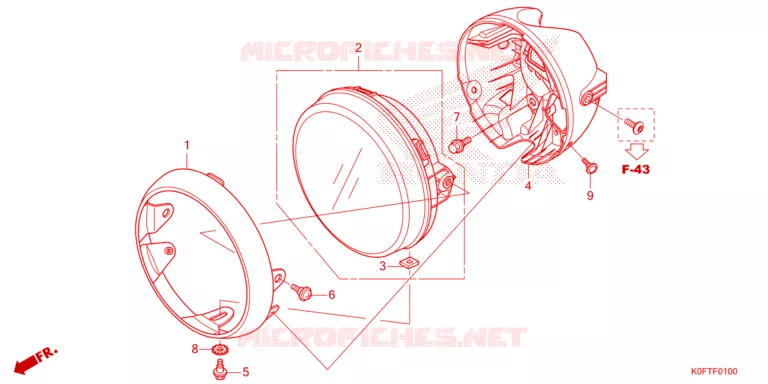 PHARE Honda MOTO 125 MONKEY 2023  Z125MN