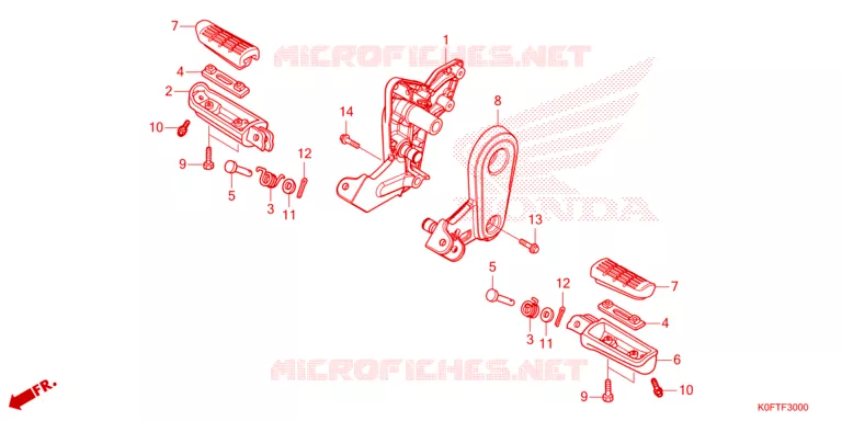 REPOSE PIED Honda MOTO 125 MONKEY 2023  Z125MN