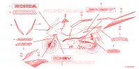 AUTOCOLLANTS pour Honda PCX 160 ABS de 2024