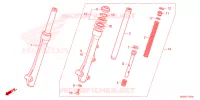 FOURCHE pour Honda CLICK 125 SPOKED WHEELS de 2020