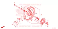 ROUE AVANT pour Honda CLICK 125 SPOKED WHEELS de 2020