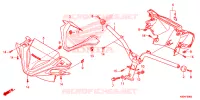 GUIDON   CARENAGE pour Honda CLICK 125 SPOKED WHEELS de 2020