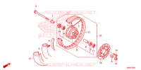 ROUE AVANT pour Honda CLICK 125 SPOKED WHEELS de 2020