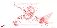 ROUE AVANT pour Honda CLICK 125 SPOKED WHEELS de 2021