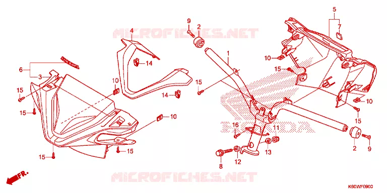 GUIDON - CARENAGE Honda SCOOTER 125 CLICK 2022  ACB125BTM