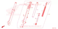 FOURCHE pour Honda CLICK 125 SPOKED WHEELS de 2021