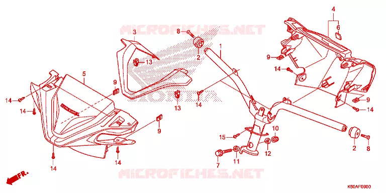 GUIDON - CARENAGE Honda SCOOTER 125 CLICK 2021  ACB125BTM