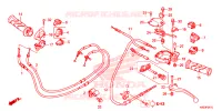 LEVIER DE GUIDON   CABLE   COMMODO pour Honda CLICK 125 I Idling Stop Casted Wheels de 2017