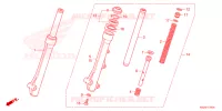 FOURCHE pour Honda CLICK 125 I Idling Stop Casted Wheels de 2020