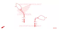 RETROVISEUR pour Honda CLICK 125 I Idling Stop Casted Wheels de 2020