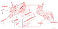 AUTOCOLLANTS pour Honda CLICK 125 de 2023