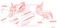 AUTOCOLLANTS pour Honda CLICK 125 de 2024