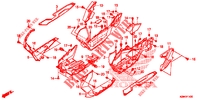 MARCHE DE PLANCHER pour Honda ADV 150 ABS de 2020