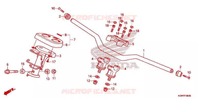 GUIDON - CARENAGE Honda SCOOTER 150 ADV 2021  ADV150AM