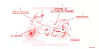 AUTOCOLLANTS pour Honda ADV 160 ABS de 2024