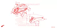 COUVERCLE GAUCHE pour Honda ADV 160 ABS de 2024