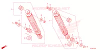 AMORTISSEUR ARRIERE pour Honda WAVE 110 Front brake drum, Kick start, Spoked wheels de 2023