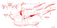 AUTOCOLLANTS pour Honda WAVE 110 Front brake disk, Kick start, Spoked wheels de 2021