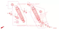 AMORTISSEUR ARRIERE pour Honda WAVE 110 Front brake disk, Kick start, Spoked wheels de 2022