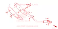 SILENCIEUX D'ECHAPPEMENT pour Honda WAVE 110 Front brake disk, Kick start, Spoked wheels de 2022