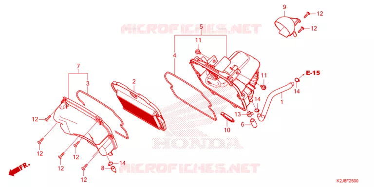 FILTRE A AIR Honda MOTO 110 WAVE 2021  AFS110MCFM