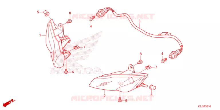 CLIGNOTANT AVANT Honda MOTO 110 WAVE 2021  AFS110MCFM