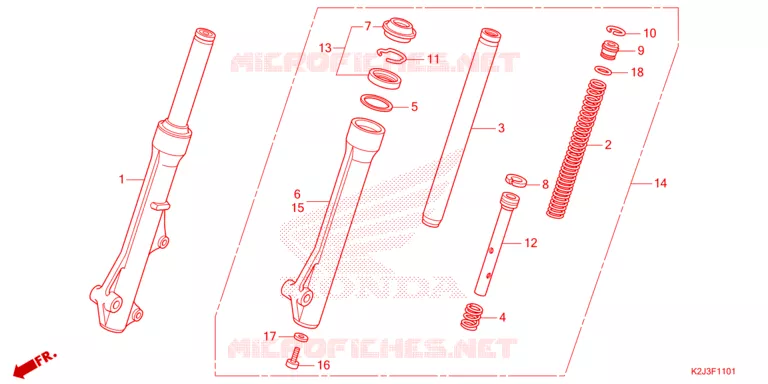 FOURCHE Honda MOTO 110 WAVE 2021  AFS110MCFM