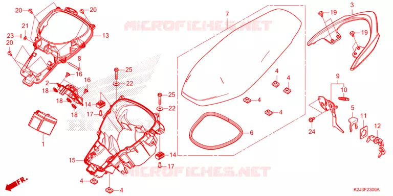 SELLE Honda MOTO 110 WAVE 2021  AFS110MCFM