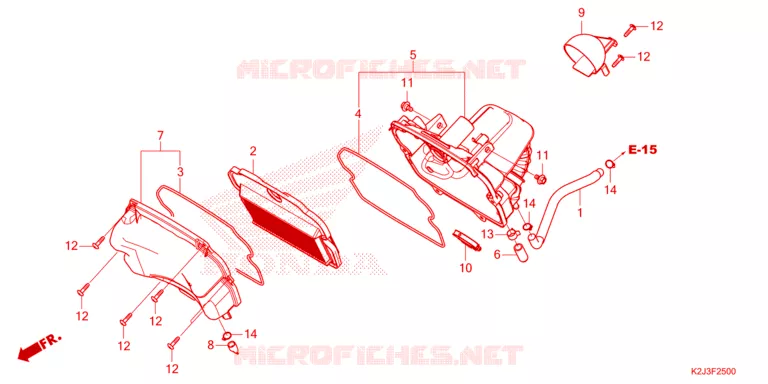 FILTRE A AIR Honda MOTO 110 WAVE 2021  AFS110MCFM