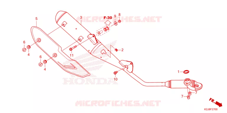SILENCIEUX D'ECHAPPEMENT Honda MOTO 110 WAVE 2022  AFS110MCFN