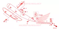 SILENCIEUX D'ECHAPPEMENT pour Honda WAVE 110 Front brake disk, Electric start, Spoked wheels de 2019