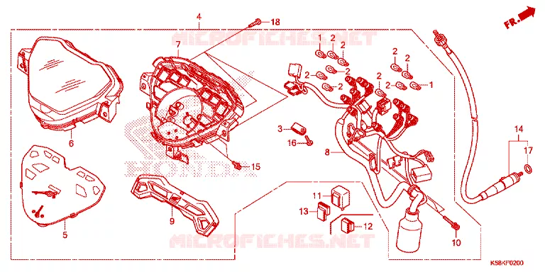 COMPTEUR Honda MOTO 110 WAVE 2020  AFS110MSFL